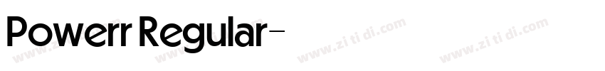Powerr Regular字体转换